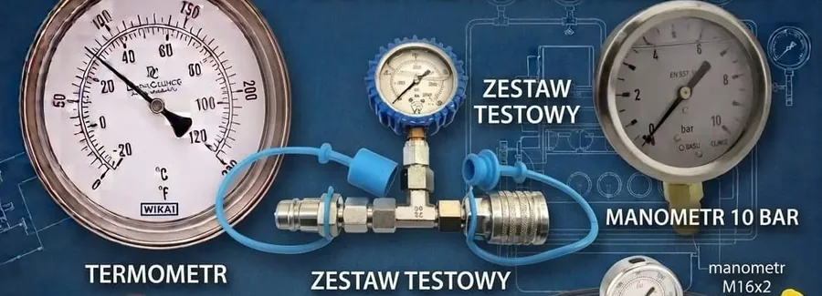 Manometry hydrauliczne, termometry i wskaźniki poziomu oleju